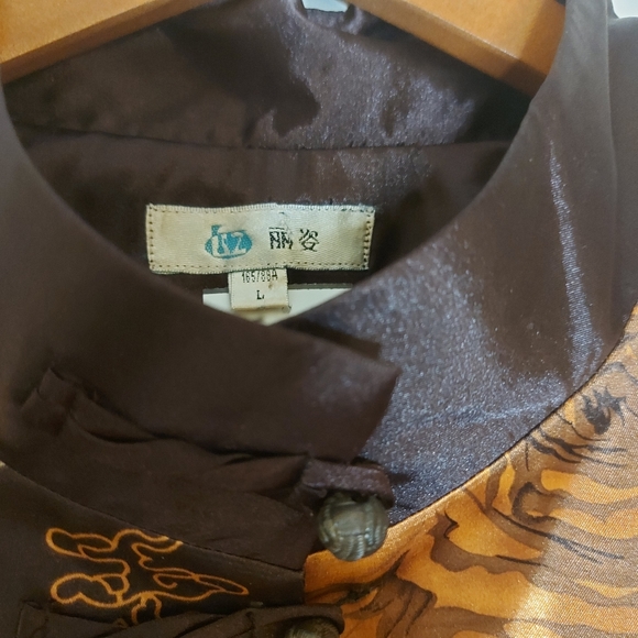 Oversized vintage satin jacket🏵️🌿 - Picture 7 of 10